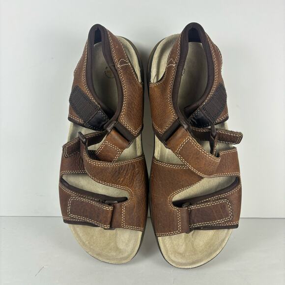 VTG Y2K Dr Martens brown leather strap sandals casual boho mens 12 main image 8